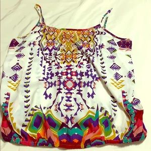 Venus multi color thin strap tank.